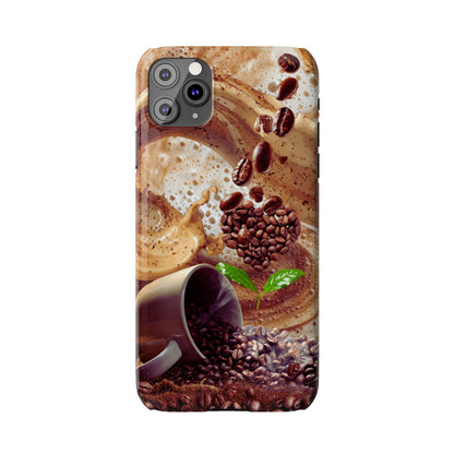 Slim Phone Case – Love at First Sip – Compatible with iPhone 11–17 Series