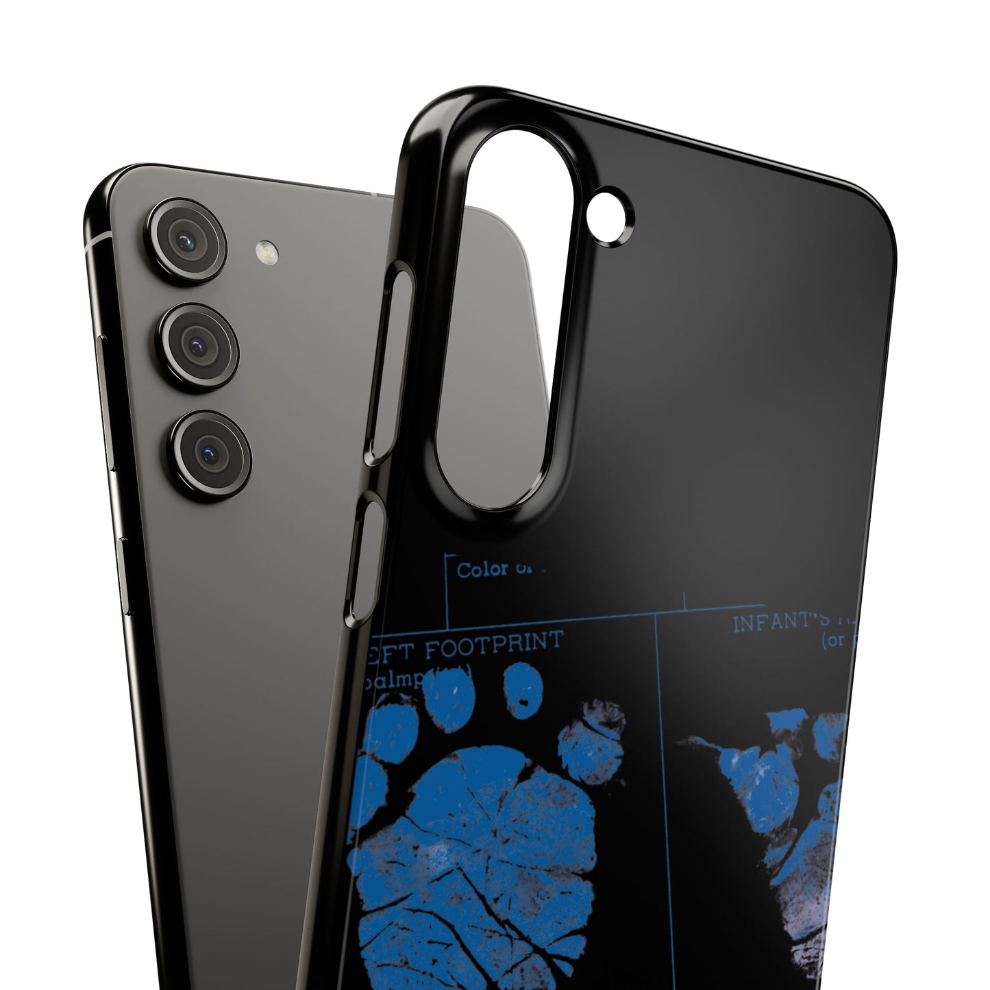 Snap Phone Case – Mom’s Little Blue Footprints