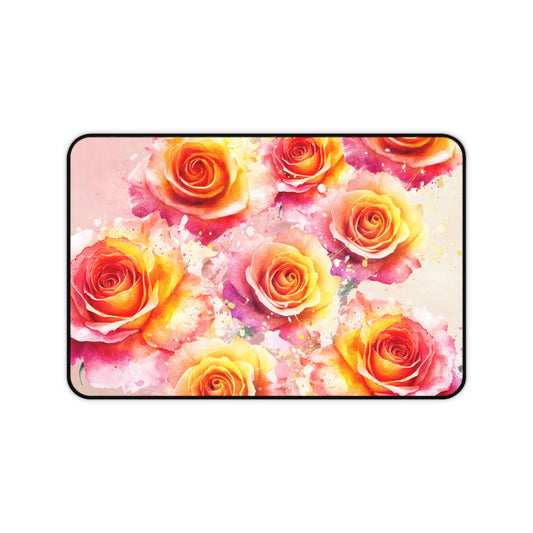Desk Mat – Sunset Roses