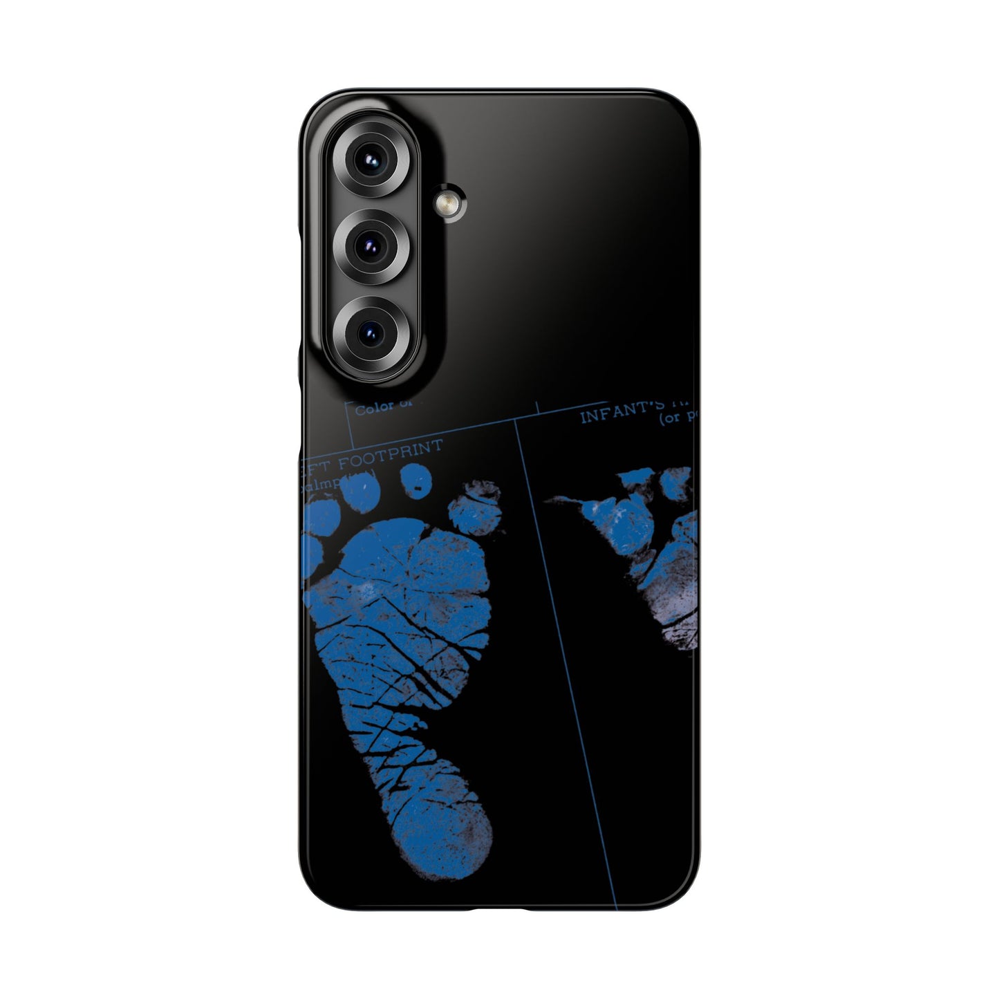 Snap Phone Case – Mom’s Little Blue Footprints
