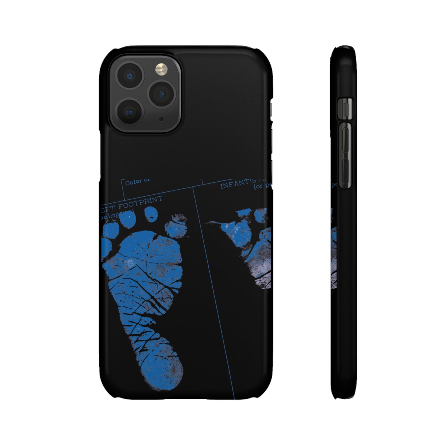 Snap Phone Case – Mom’s Little Blue Footprints
