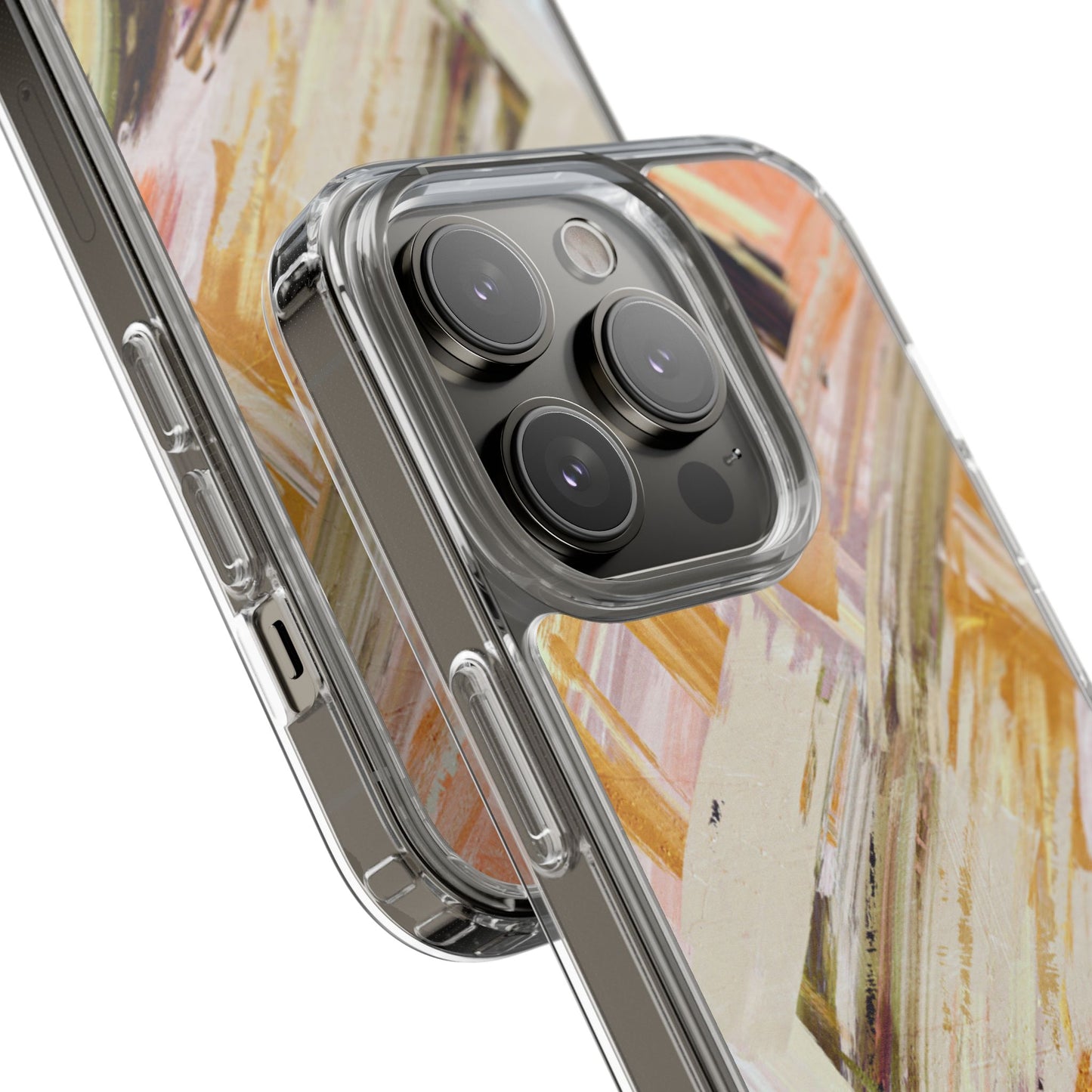 Clear Phone Case – Brush & Bronze