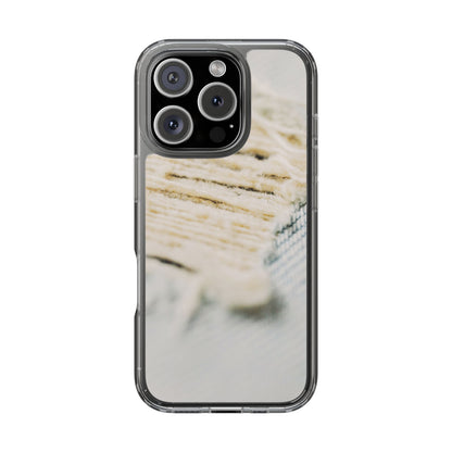 Clear Phone Case – Woven Warmth