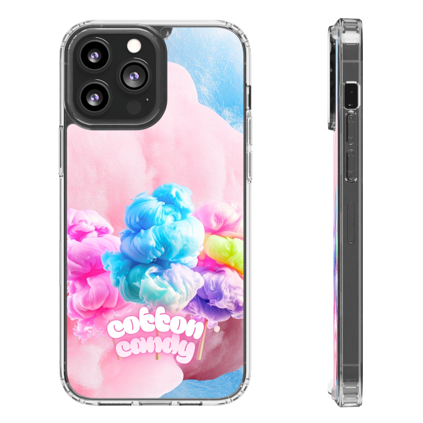 Clear Phone Case – Cotton Candy Dream