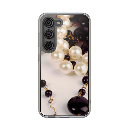 Clear Phone Case – Noir Pearl