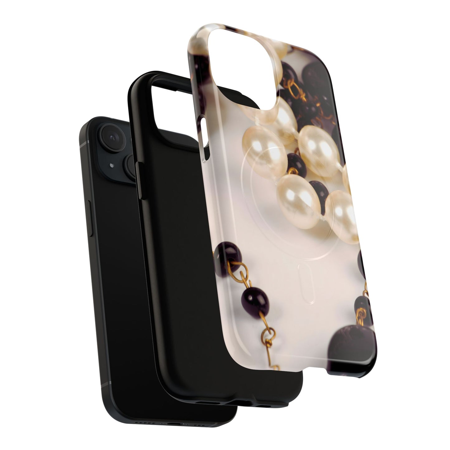 Protective Magnetic Phone Case – Noir Pearl
