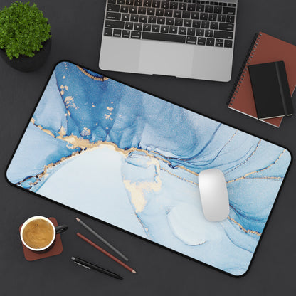 Neoprene Desk Mat – Blue Agate