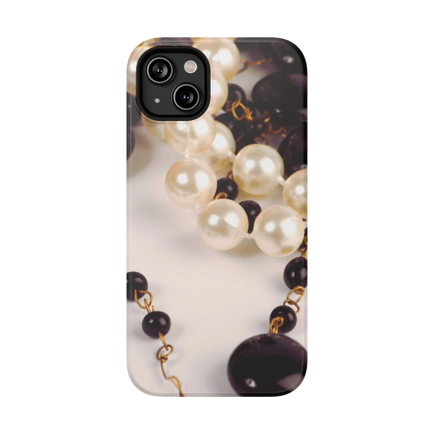 Impact-Resistant Phone Case – Noir Pearl