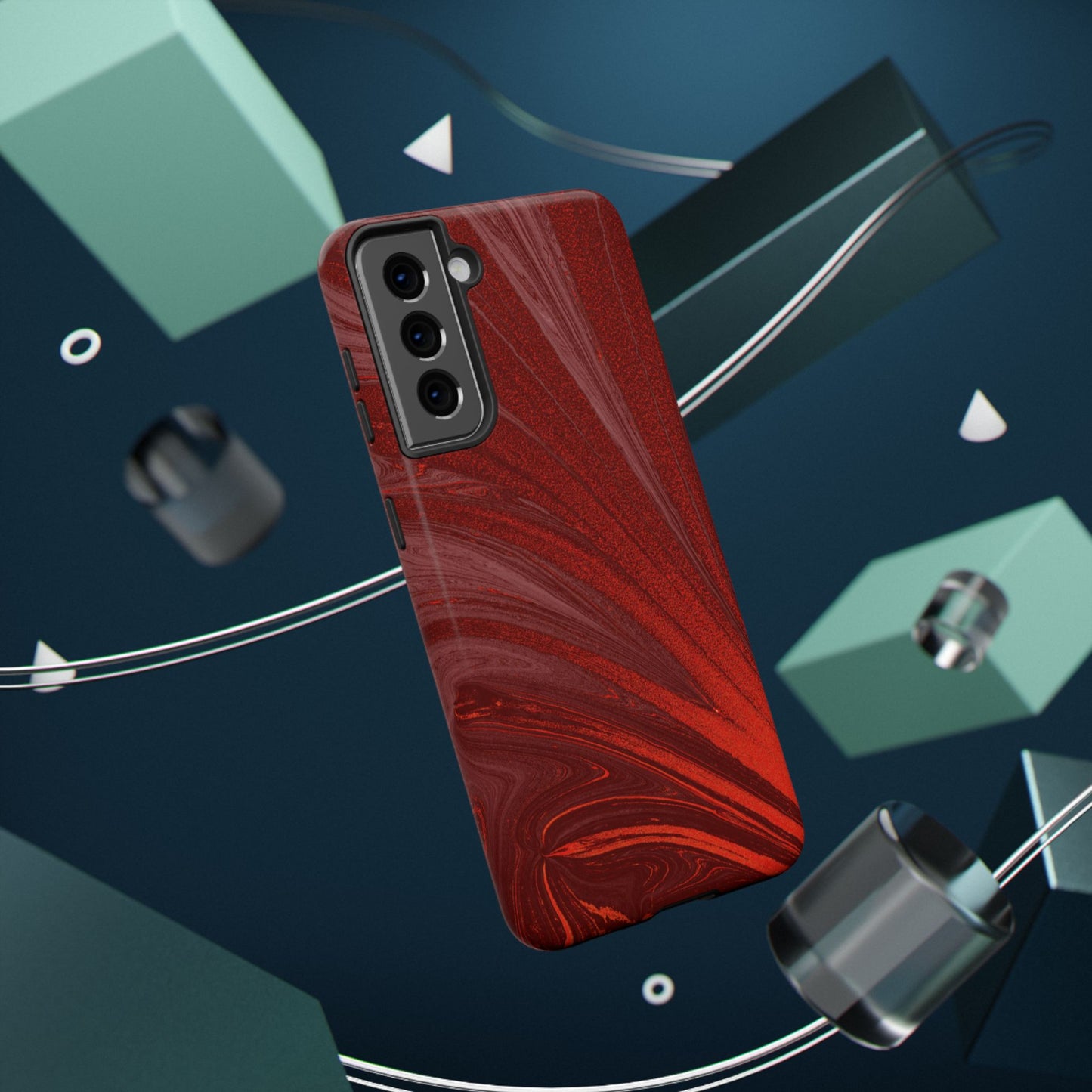 Impact-Resistant Phone Case — Crimson Current
