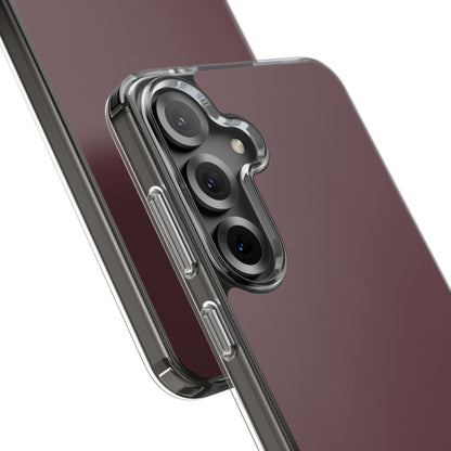 Clear Phone Case – Mulled Wine – Compatible with iPhone 13–17 & Samsung Galaxy S25–S26 Series