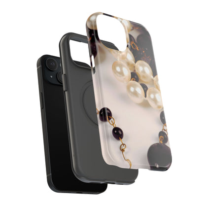 Impact-Resistant Phone Case – Noir Pearl