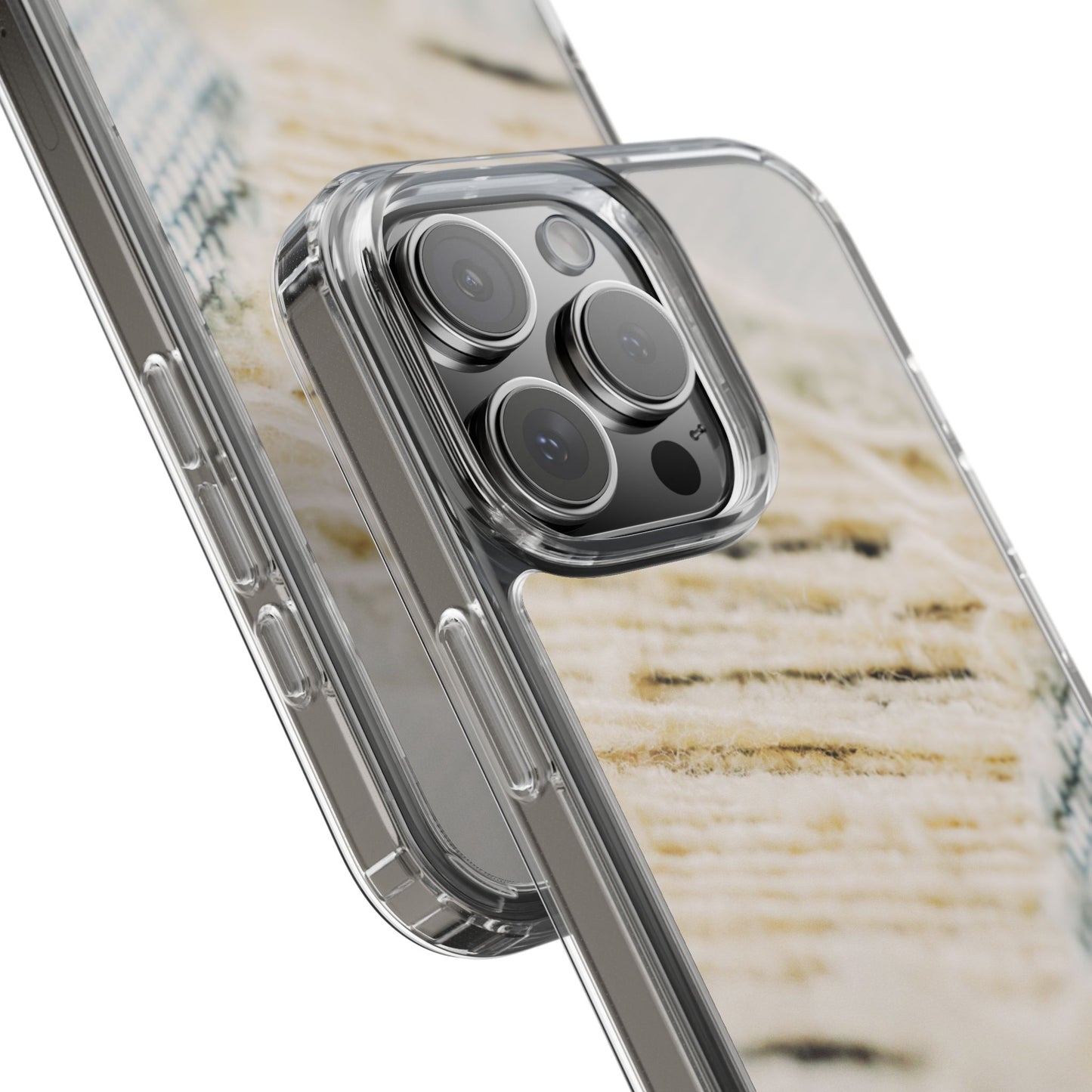 Clear Phone Case – Woven Warmth