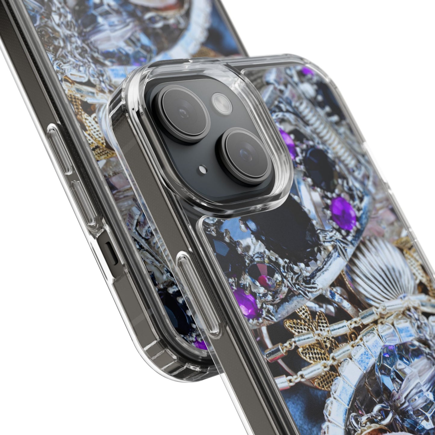 Clear Phone Case – Chrome Jewel