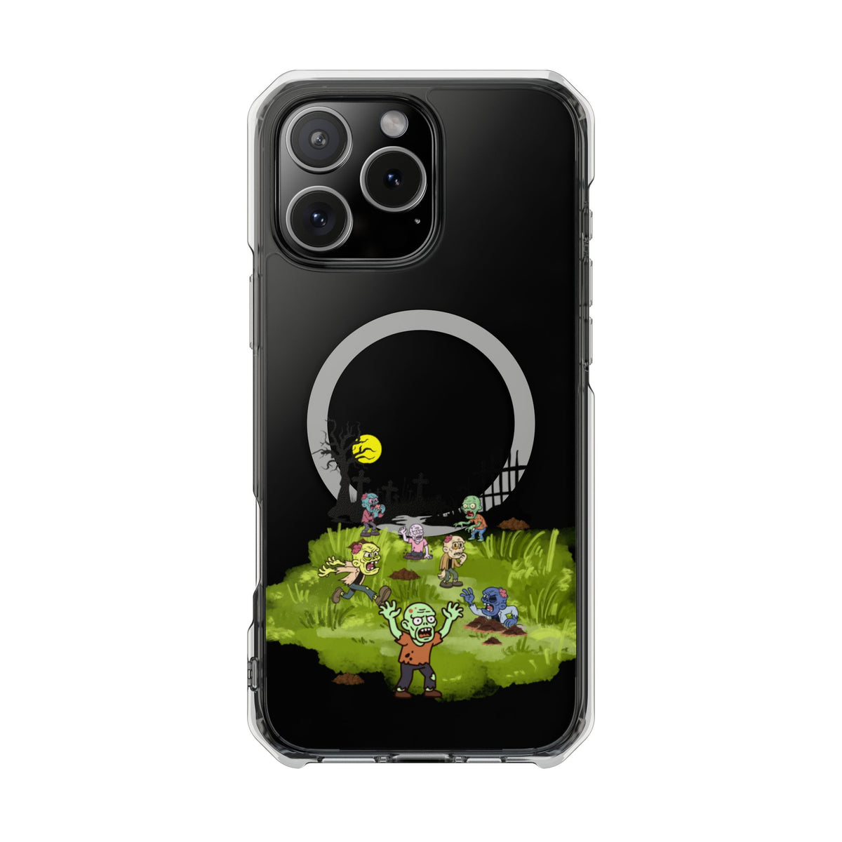 Clear Magnetic Phone Case – Graveyard Shift