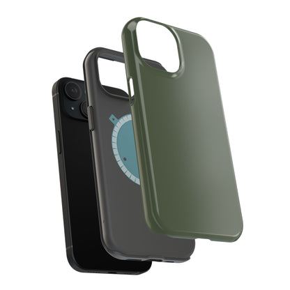 Wireless-Charging Compatible Case – Cabin Green – Compatible with iPhone 13–17 & Samsung Galaxy S25–S26 Series