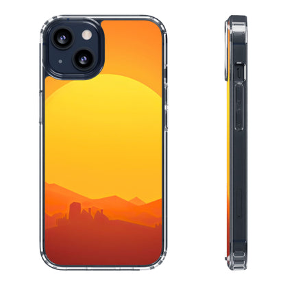 Clear Phone Case – Desert Sunrise