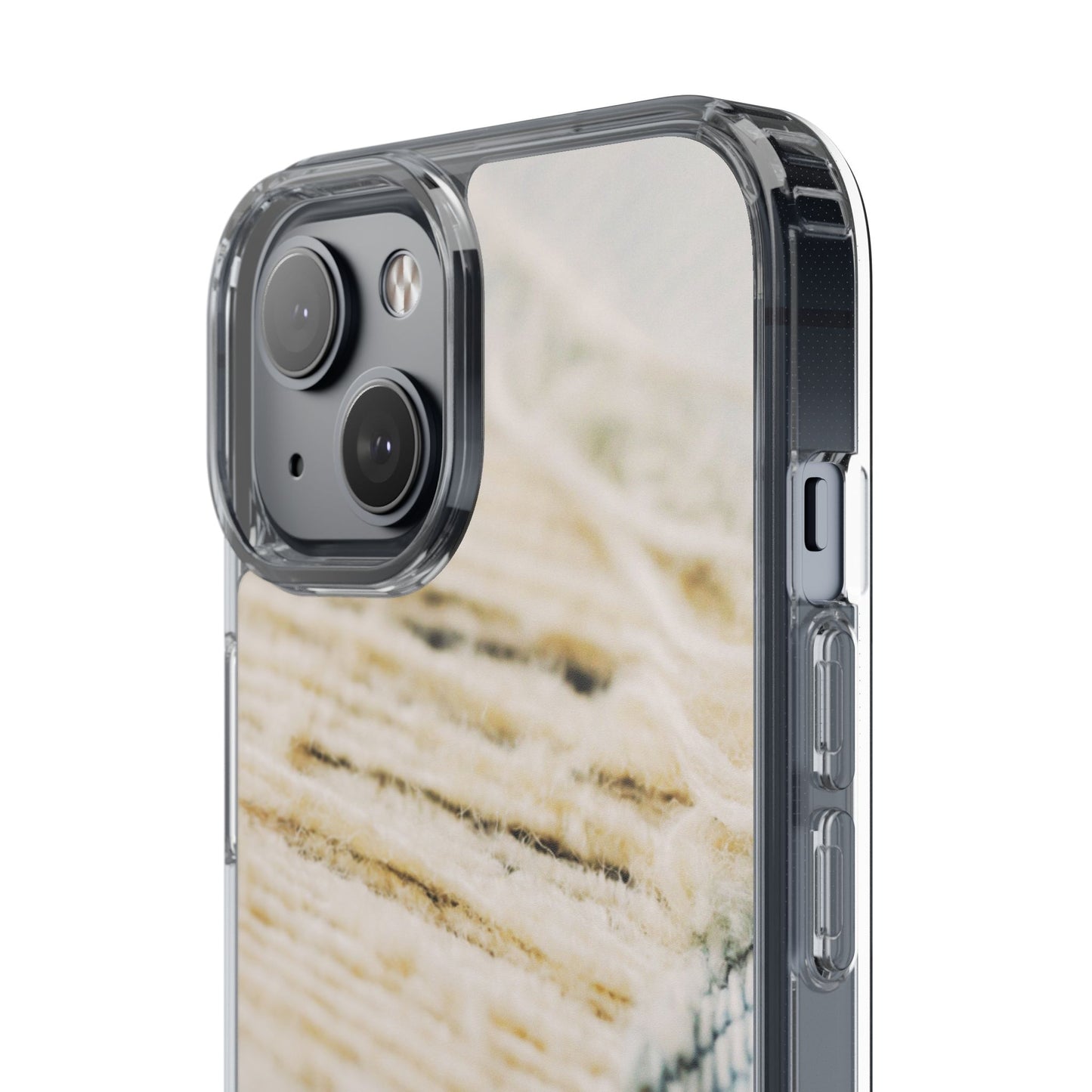 Clear Phone Case – Woven Warmth