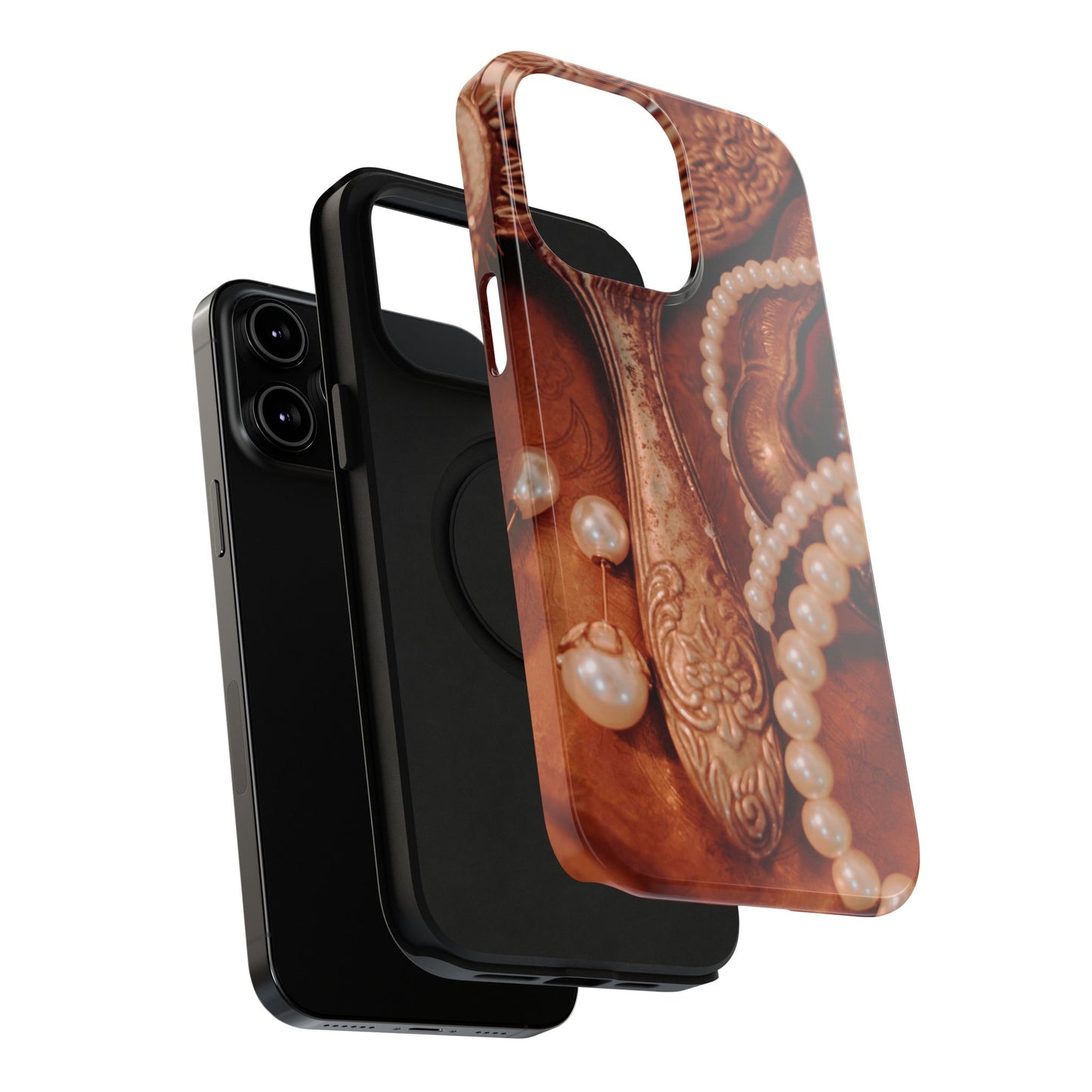 Impact-Resistant Phone Case – Bronze Vanity
