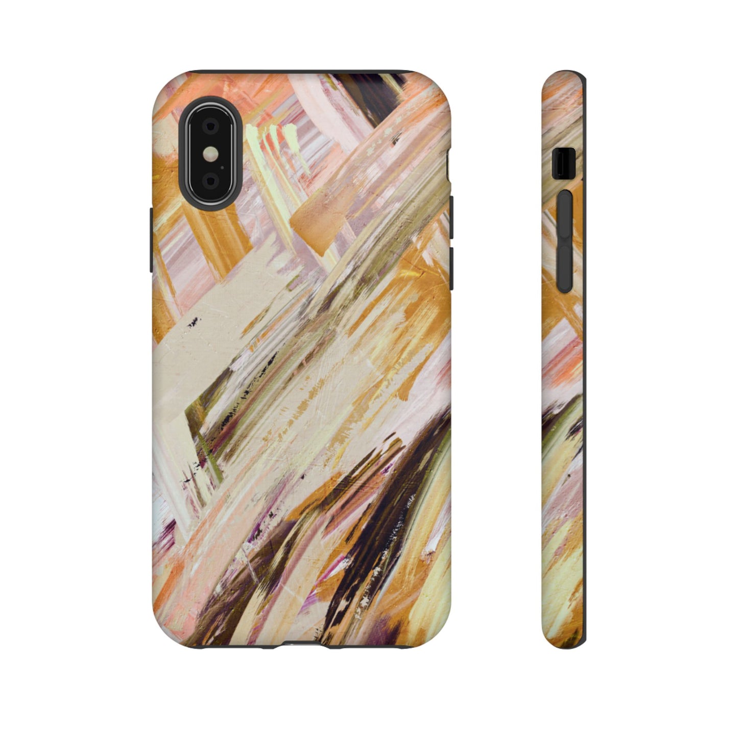 Protective Phone Case – Brush & Bronze