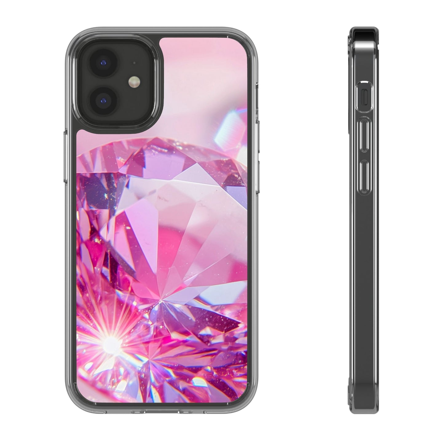 Clear Phone Case – Pink Ice