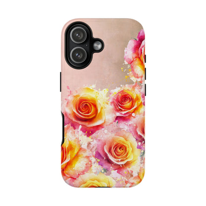 Protective Phone Case – Sunset Roses