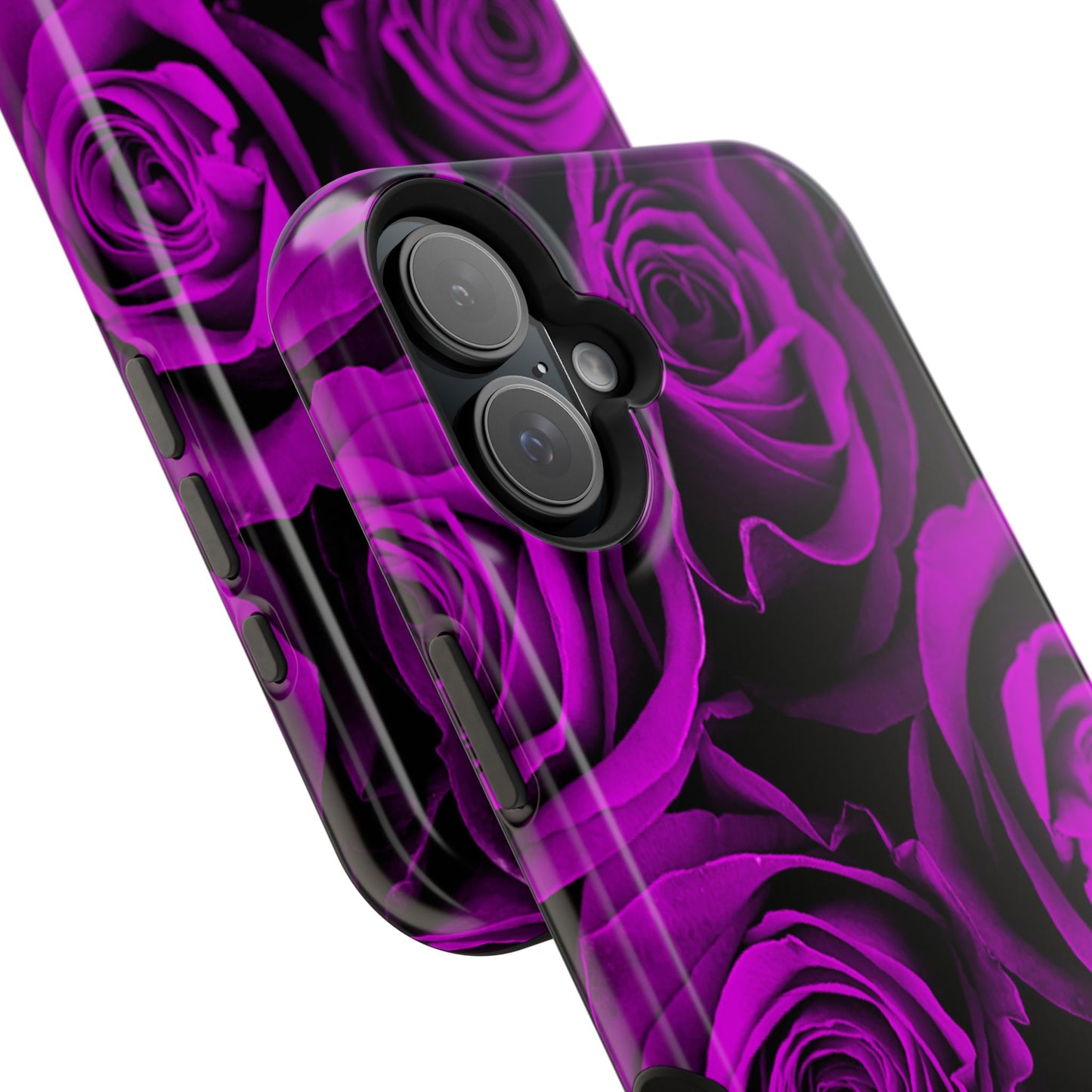 Wireless-Charging Compatible Case – Amethyst Roses