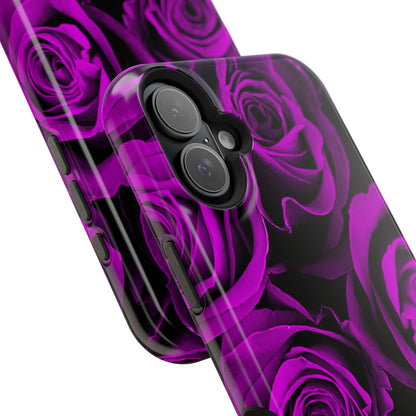 Wireless-Charging Compatible Case – Amethyst Roses