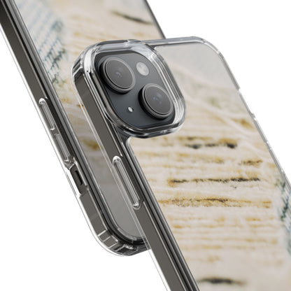 Clear Phone Case – Woven Warmth
