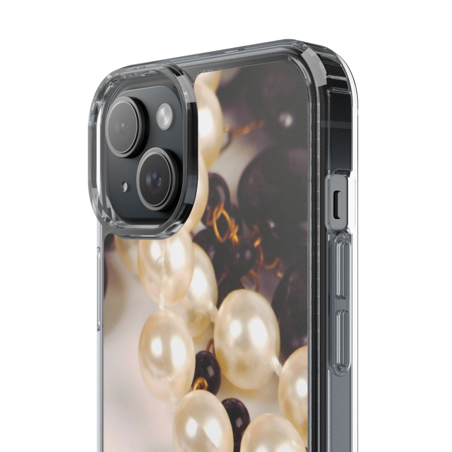 Clear Phone Case – Noir Pearl