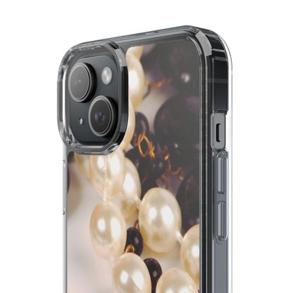 Clear Phone Case – Noir Pearl