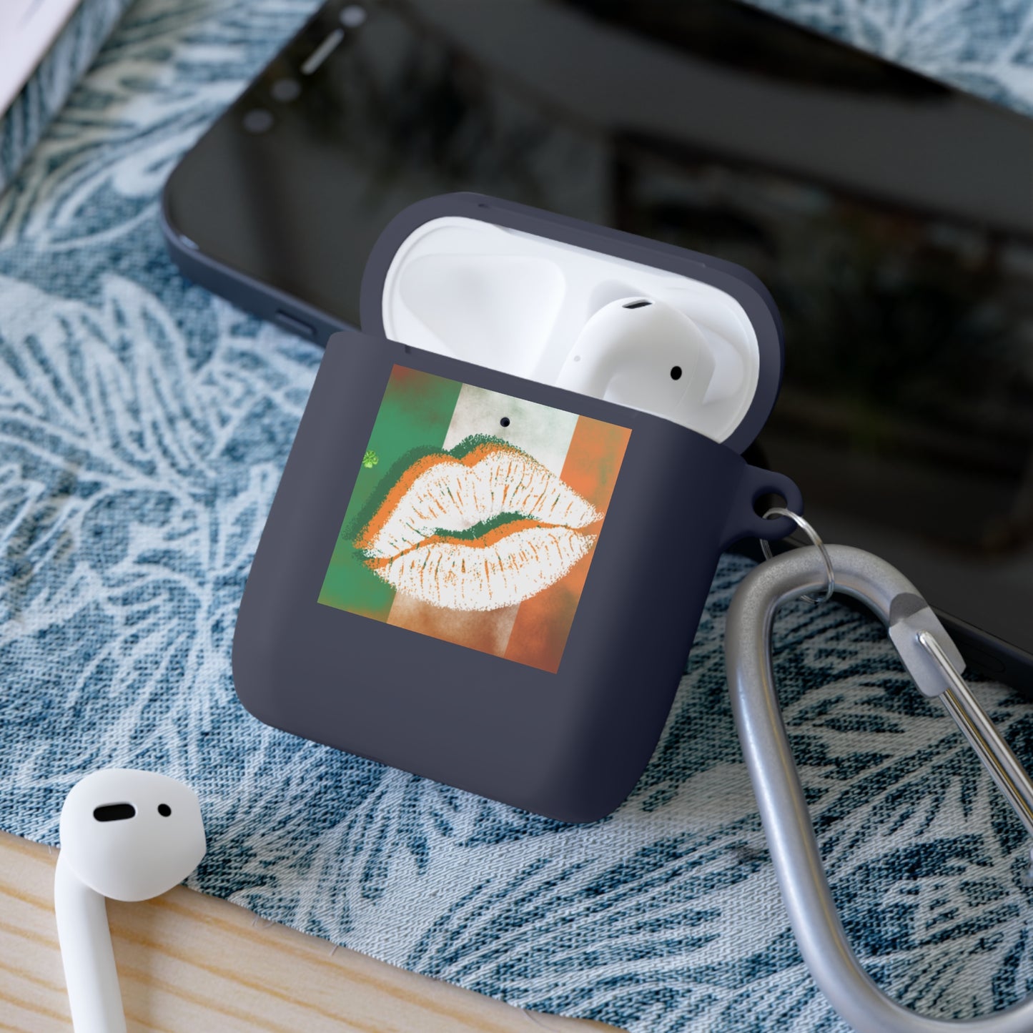 Wireless Earbud Case Cover – Irish Lip St. Patrick’s Day Design