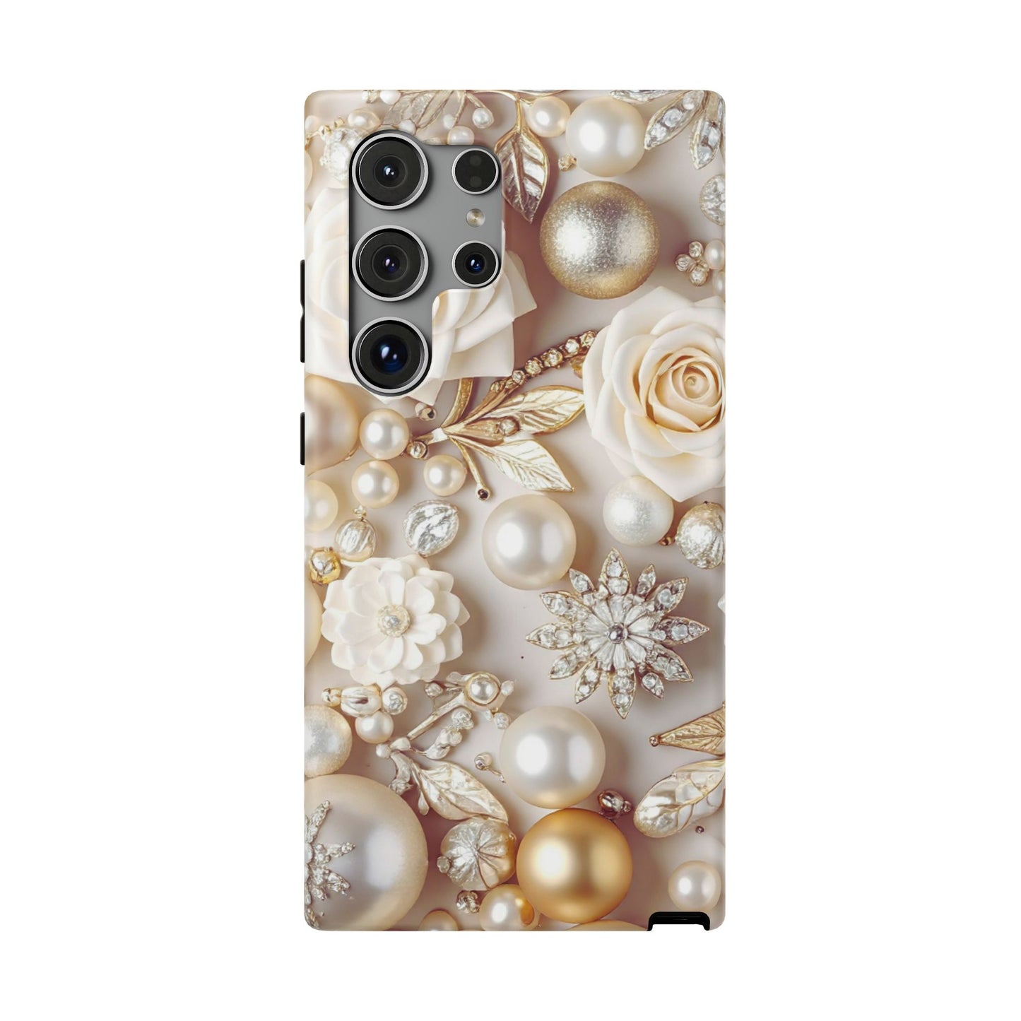 Impact-Resistant Phone Case – Ivory Opulence
