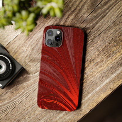 Slim Phone Case — Crimson Current