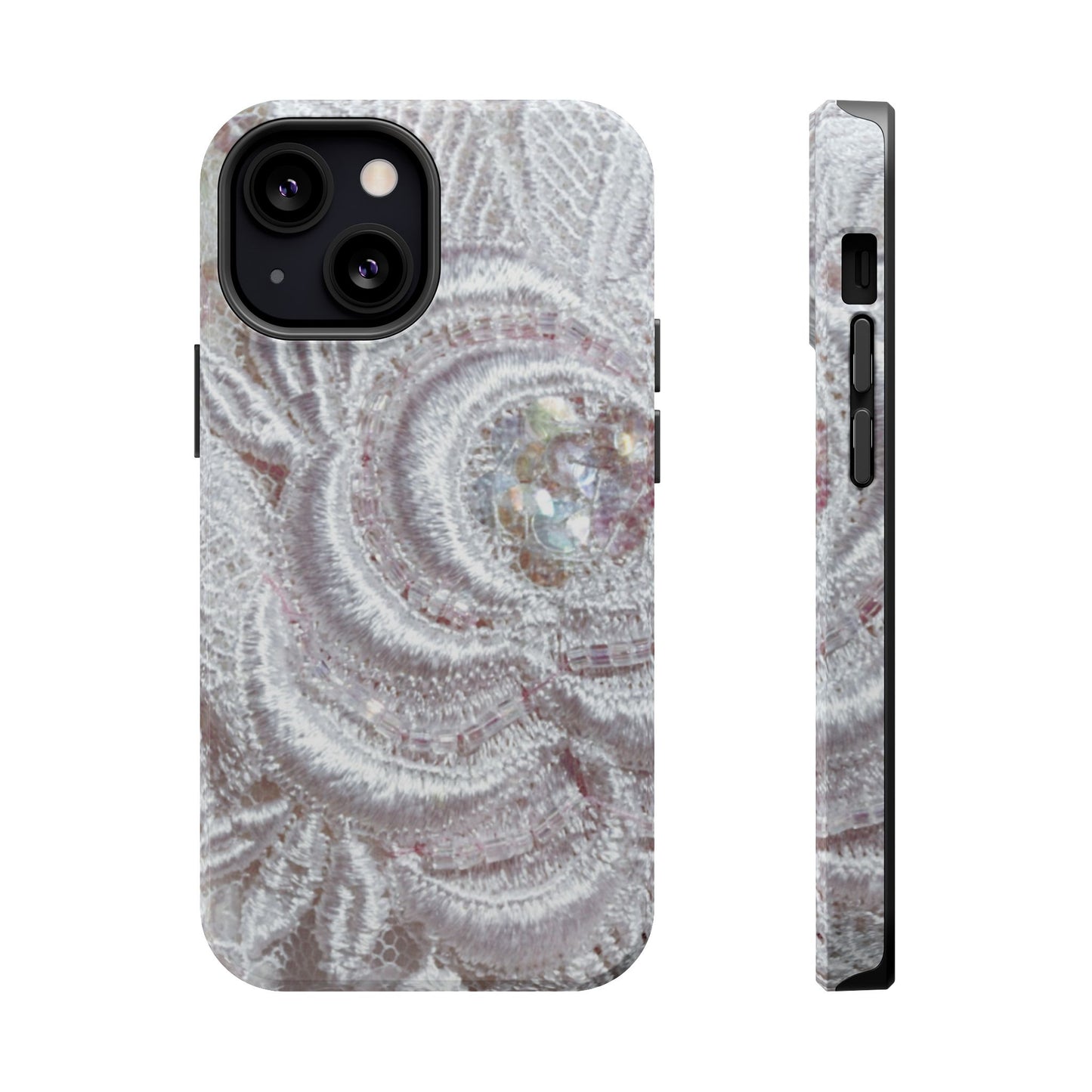 Wireless-Charging Compatible Case – Lace Veil