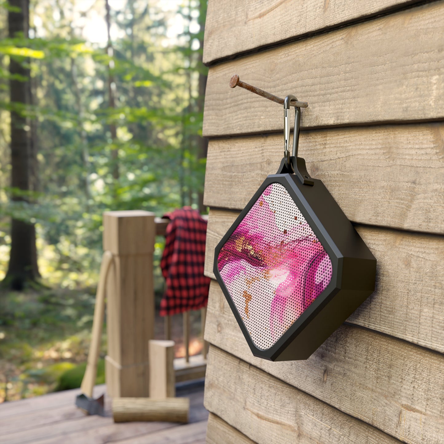 Water-Resistant Bluetooth Speaker – Blush & Burn