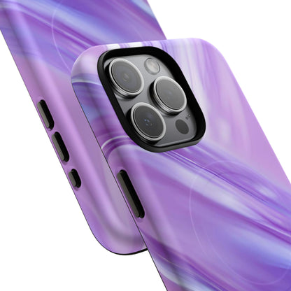 Protective Magnetic Phone Case – Lavender Wave