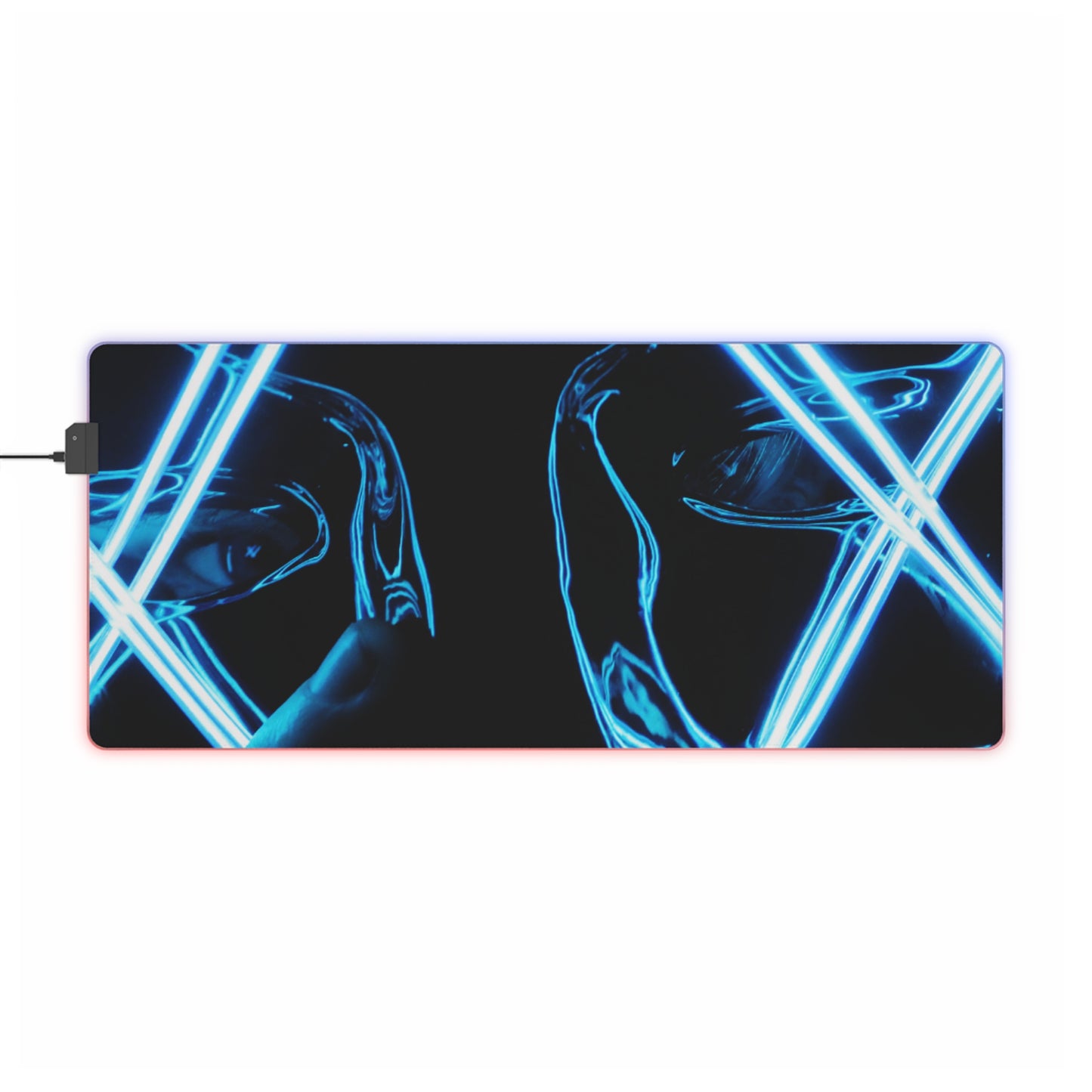 Gaming LED Desk Mat – Neon Anarchy