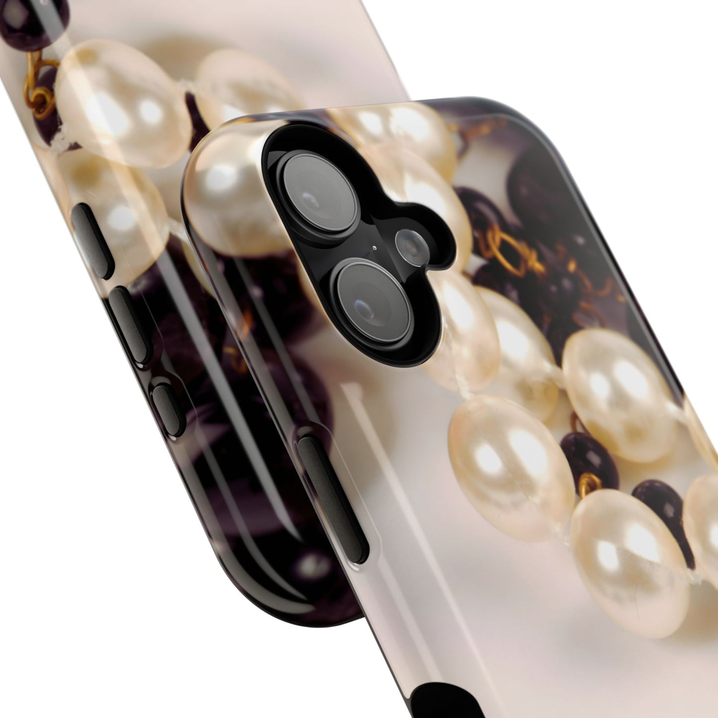 Impact-Resistant Phone Case – Noir Pearl