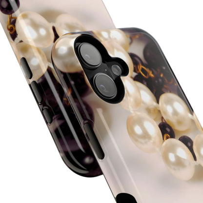 Impact-Resistant Phone Case – Noir Pearl