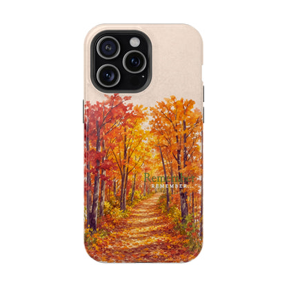 Wireless-Charging Compatible Case – Autumn Remembered – Compatible with iPhone 13–17 & Samsung Galaxy S25–S26 Series