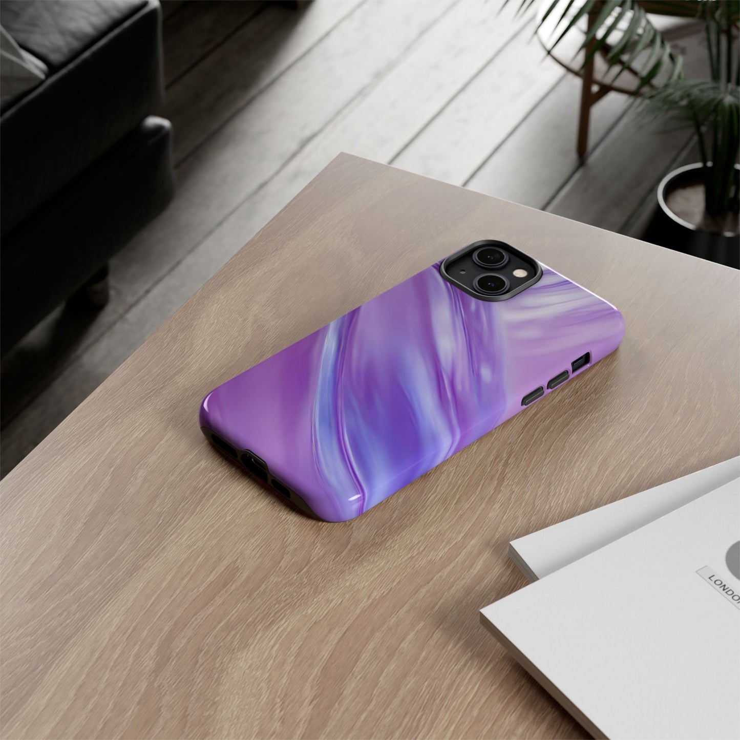 Protective Phone Case – Lavender Wave