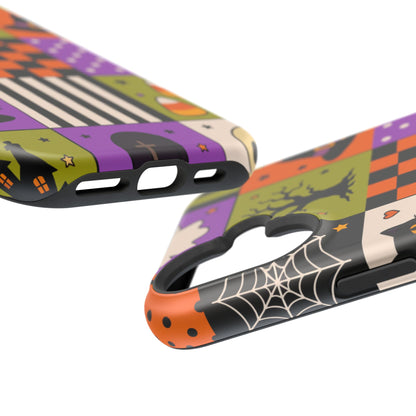 Wireless-Charging Compatible Case – Spooky Patchwork