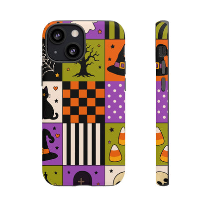Protective Phone Case – Spooky Patchwork