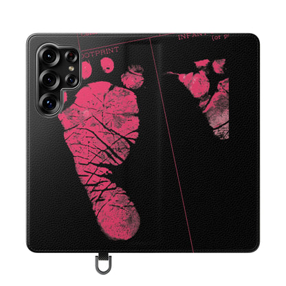 Flip Case – Mom’s Little Pink Footprints