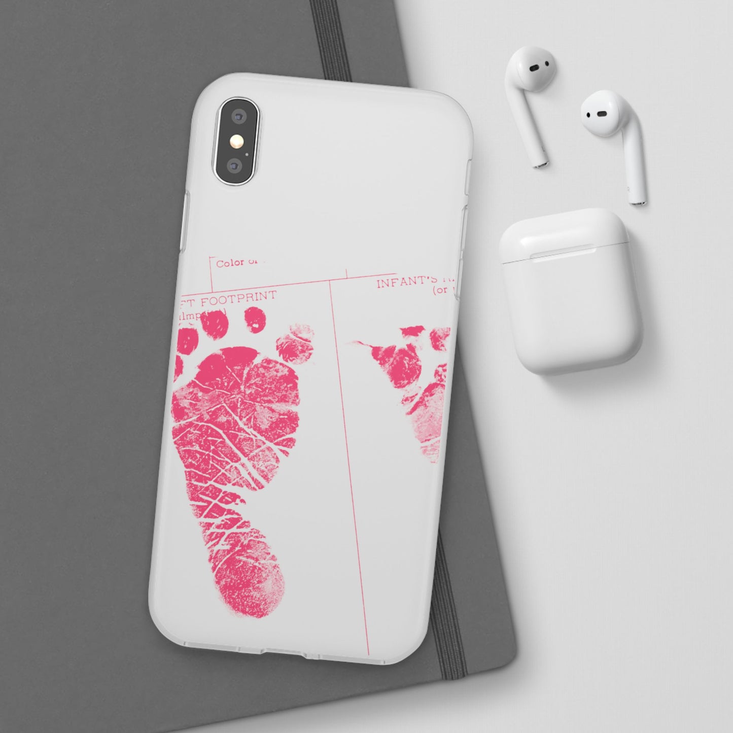 Flexi Case – Mom’s Little Pink Footprints