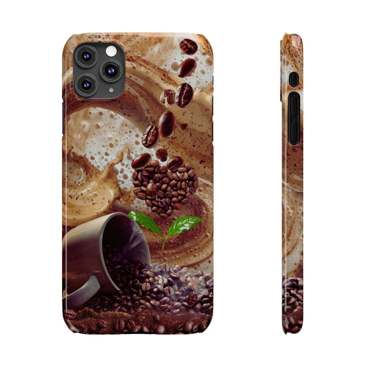 Slim Phone Case – Love at First Sip – Compatible with iPhone 11–17 Series