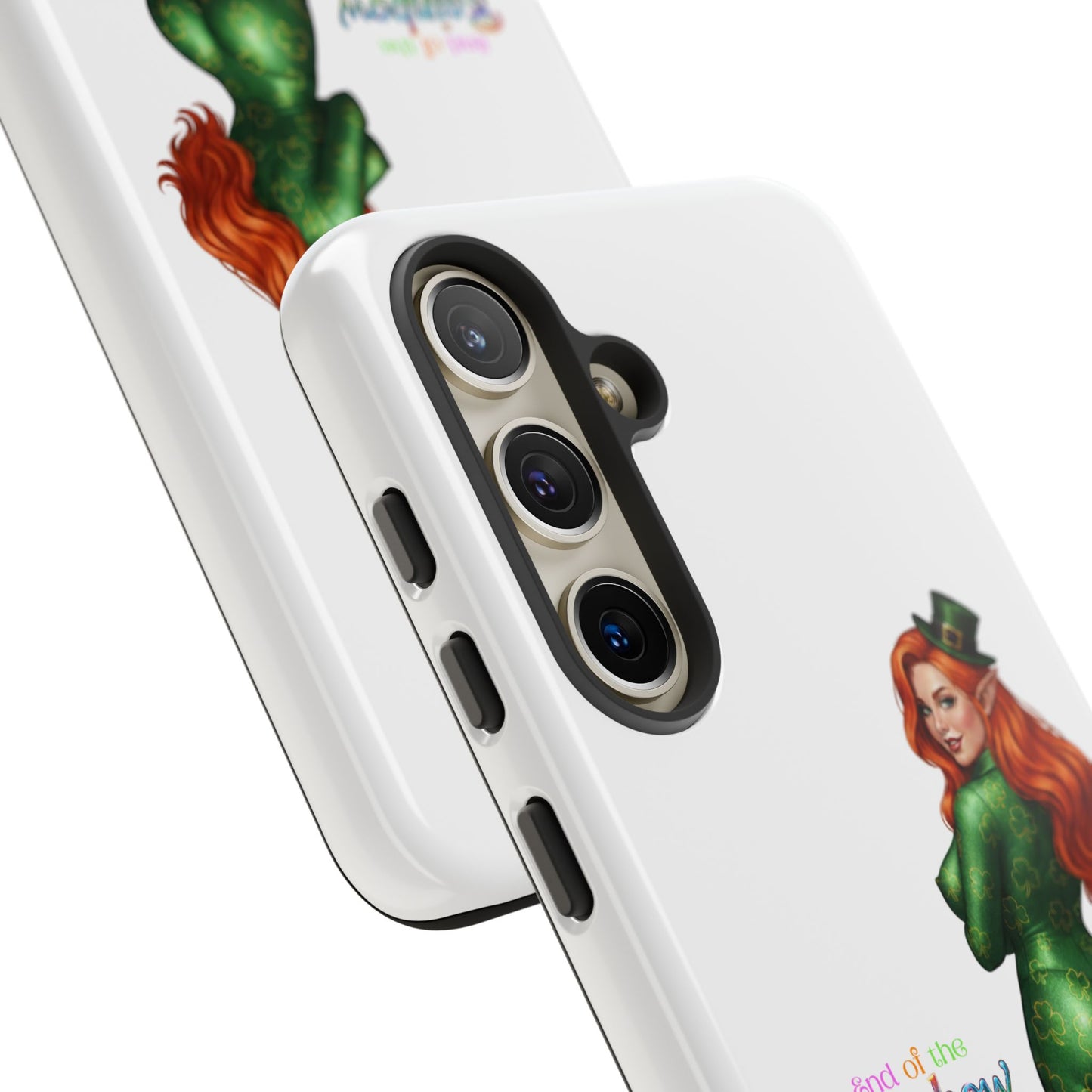 Protective Phone Case – “End of the Rainbow” St. Patrick’s Day Pin-Up Design