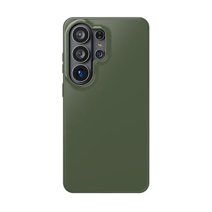Wireless-Charging Compatible Case – Cabin Green – Compatible with iPhone 13–17 & Samsung Galaxy S25–S26 Series