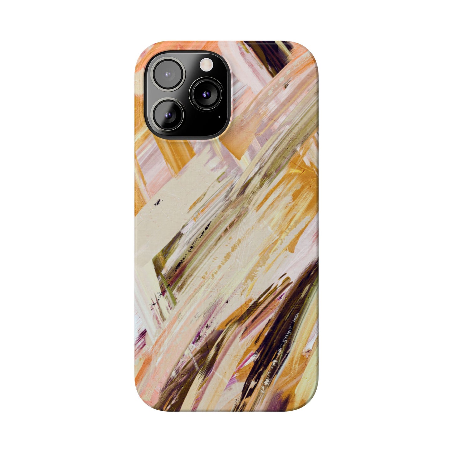 Slim Phone Case – Brush & Bronze