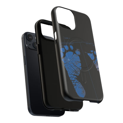 Protective Magnetic Phone Case – Mom’s Little Blue Footprints